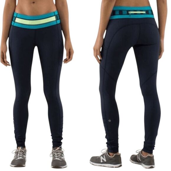 LULULEMON ATHLETICA Speed Tight 'Brushed Interlock ' Size 4 - Picture 1 of 4